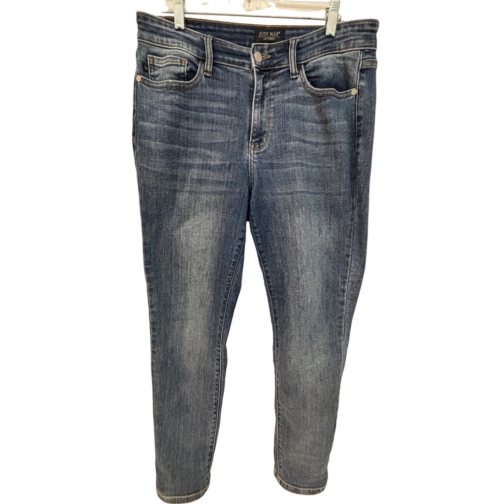 Judy Blue Los Angeles Slim Fit Jeans Medium Wash Blue JB82180MD Womens 11/30